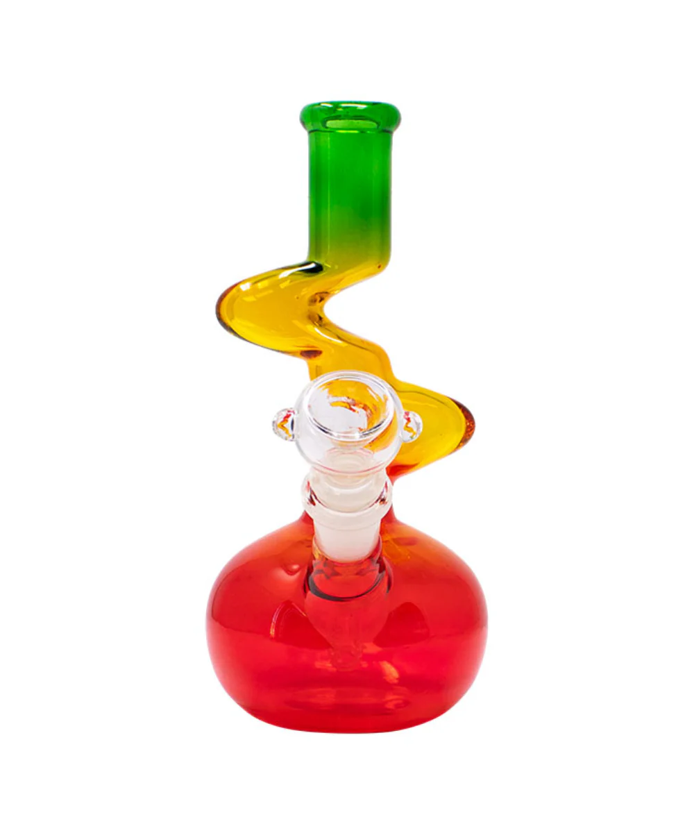 8" Rasta Zong Glass Bong - Image 2