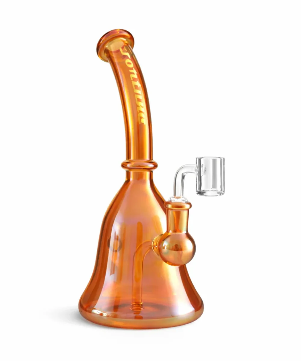 Fortune 9" Bell Base Iridescent Glass Dab Rig - Image 2