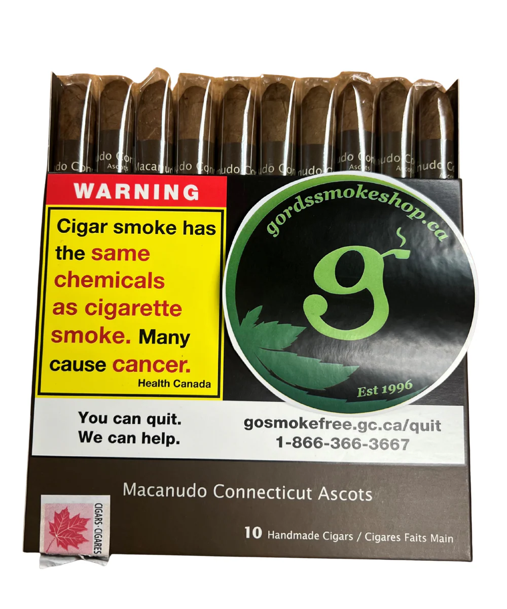 Macanudo Ascot Connecticut Cigar 10 Pack