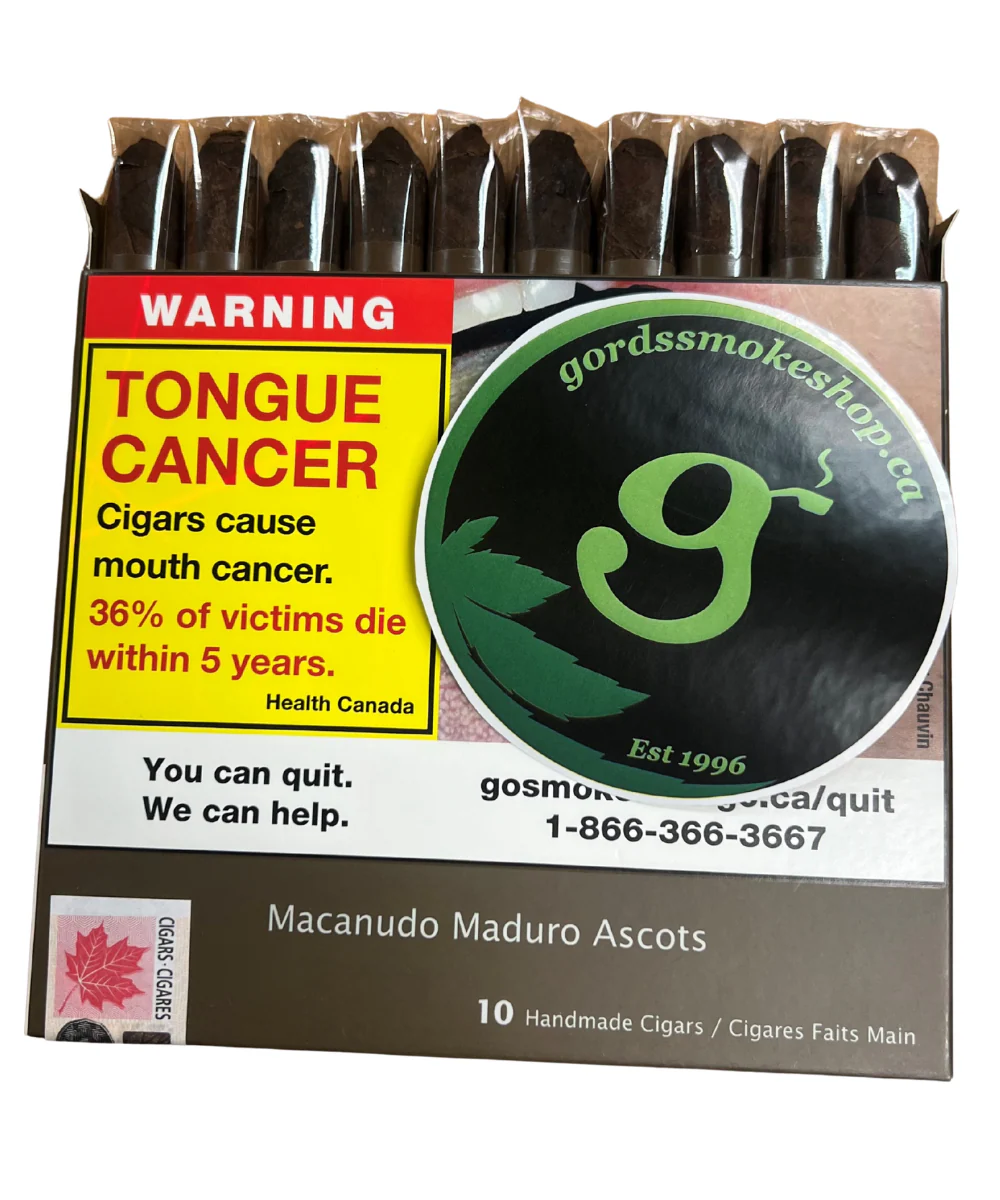 Macanudo Ascot Maduro Cigar 10 Pack